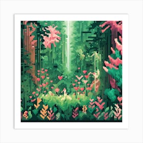 Pixel Art Art Print