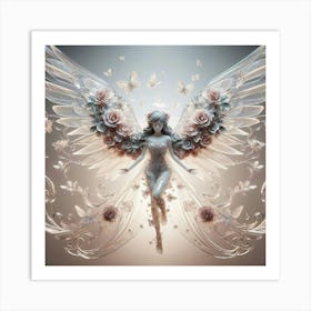 Angel With Wings 2 Art Print