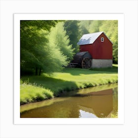 Red Mill 2 Art Print