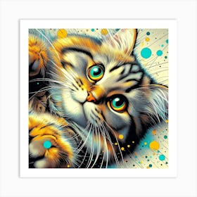 Feline Creative Cat Illustration 67 1 Art Print