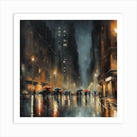 Rainy Night 1 Art Print