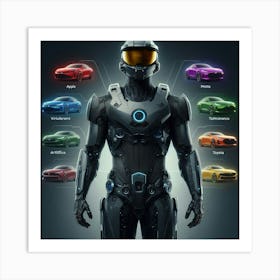 Futuristic Man 221 Art Print