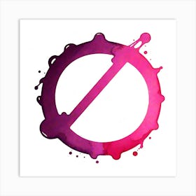 No Splatter Art Print