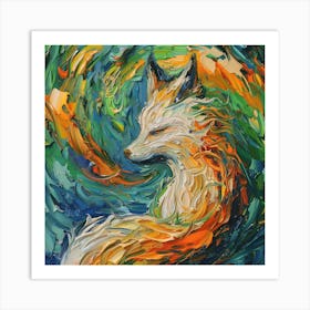 Fox Painting 2 Art Print