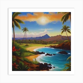 Hawaiian Sunset 6 Art Print