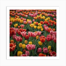 Tulip Field 1 Art Print