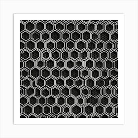 Hexagonal Pattern Art Print