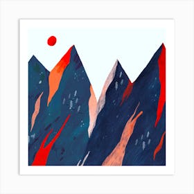 Crazy Mountains Art Print
