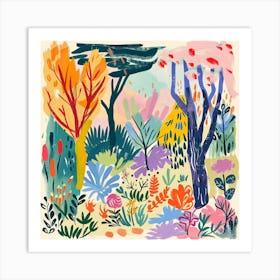 Into the Garden Series in Style of Matisse 1 Art Print