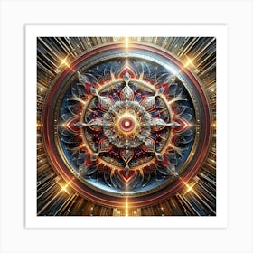 Abstract Mandala 1 Art Print