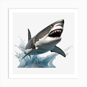 Great White Shark Art Print