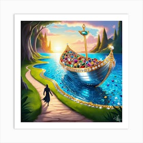 Ship Of Jewels Art Print