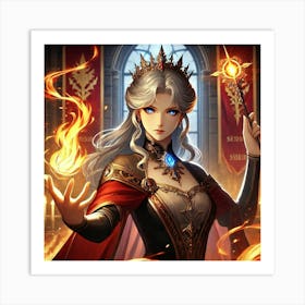 Queen Sorath Flame Of Authority Art Print