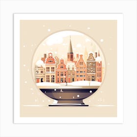 Bruges Belgium 2 Snowglobe Art Print