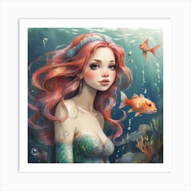 Little Mermaid 5 Art Print