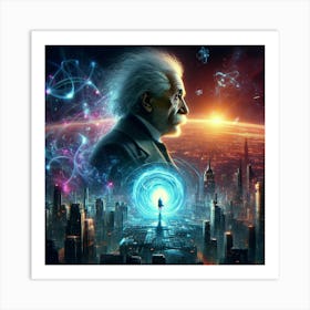 Albert Einstein 13 Art Print