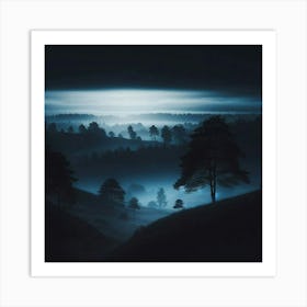 Landscape In The Mist Art Print