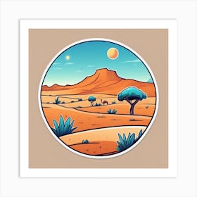 Desert Landscape 92 Art Print