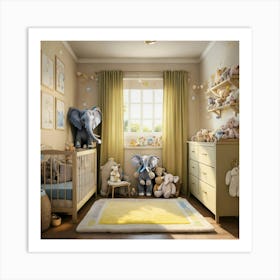 Please Create A Realistic Image Of A Nursery Fille (6) Art Print