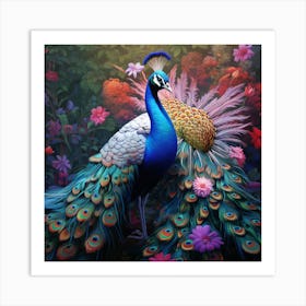 Peacock 17 Art Print