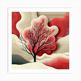 Tree In The Sky Art Print