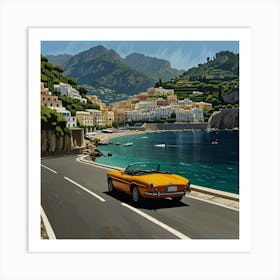 Leonardo Lightning Amalfi Coast Drive Xv Art 3 Art Print