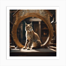 Regal Lynx Art Print