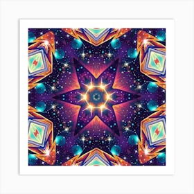 Psychedelic Star 1 Art Print