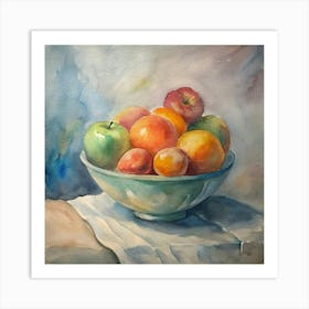 Fruit In A Bowl Art Print