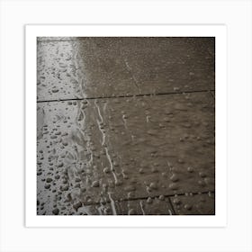 Raindrops On The Floor Art Print