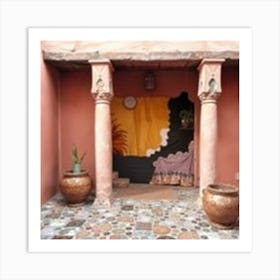 Entrance To A House In Morocco Art Print