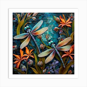 Dragonflies 48 Art Print