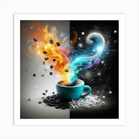 Coffee And Fire Art Print