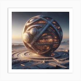 Futuristic City 153 Art Print