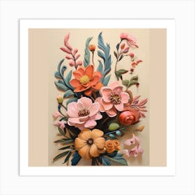 Bouquet Of Flowers Art Print