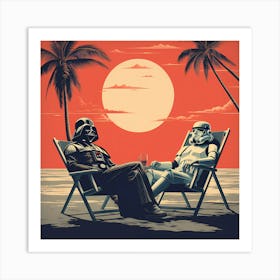 Darth gets some R&R Art Print