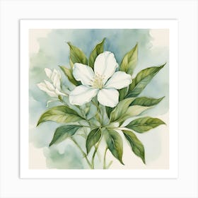 White Jasmine Art Print