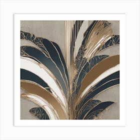 Gold Leaf 1 Art Print