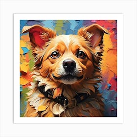 Portrait Of A Dog 3 Art Print