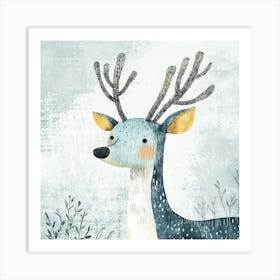 Deer Canvas Print 2 Art Print