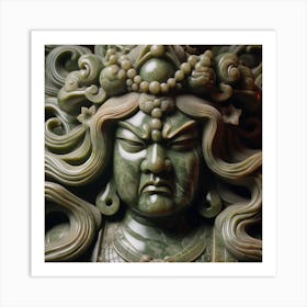 Buddha Head Art Print