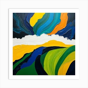 Abstract Landscape Painting Art Print