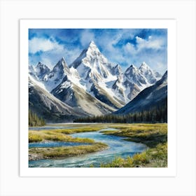 Mountain Stream Art Print