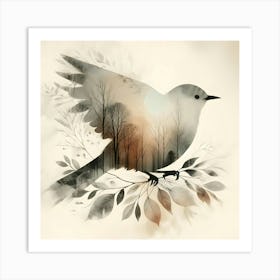 Bird In The Forest 2 Art Print