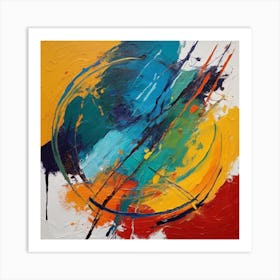 Inviting Abstract Painting Art Print