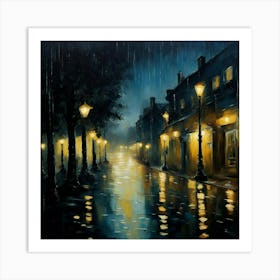 Night On The Street Art Print