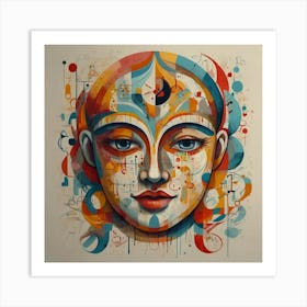 Woman'S Face 1 Art Print