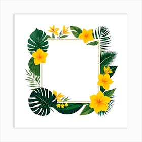 Tropical Frame 4 Art Print