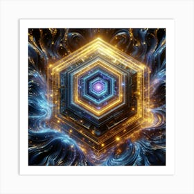 Hexahedron Art Print