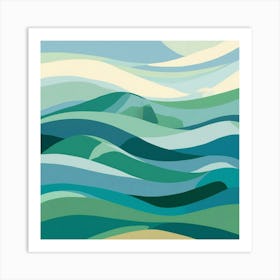 Seascape Painting 1 Art Print